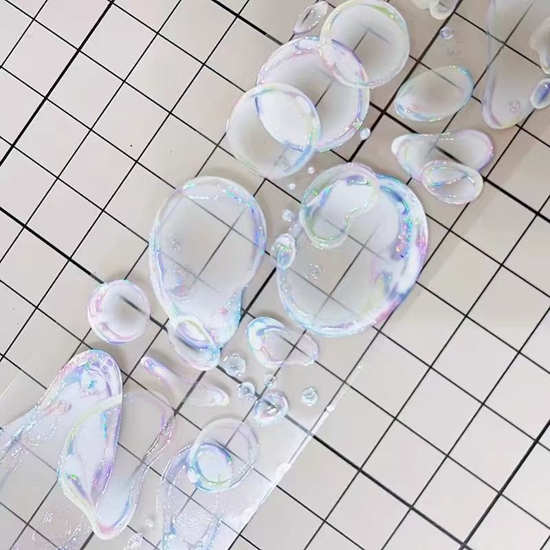 Rainbow Bubbles Pre-cut Shell Gloss PET Tape (4.5 x 85 cm) 1 loop