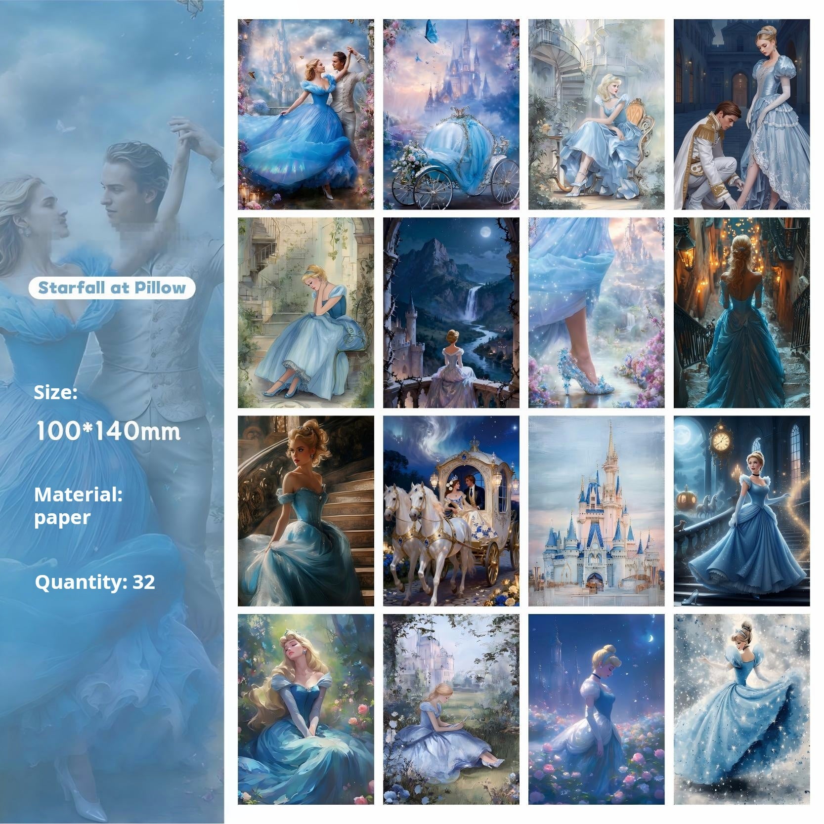 Fairy tales paper -32Pcs each pack