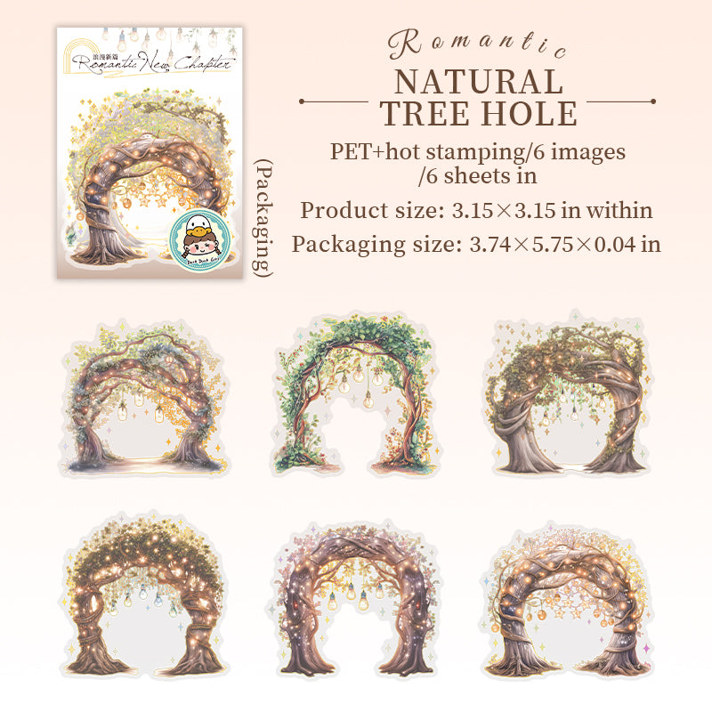 Flower arch PET Sticker -6Pcs each pack