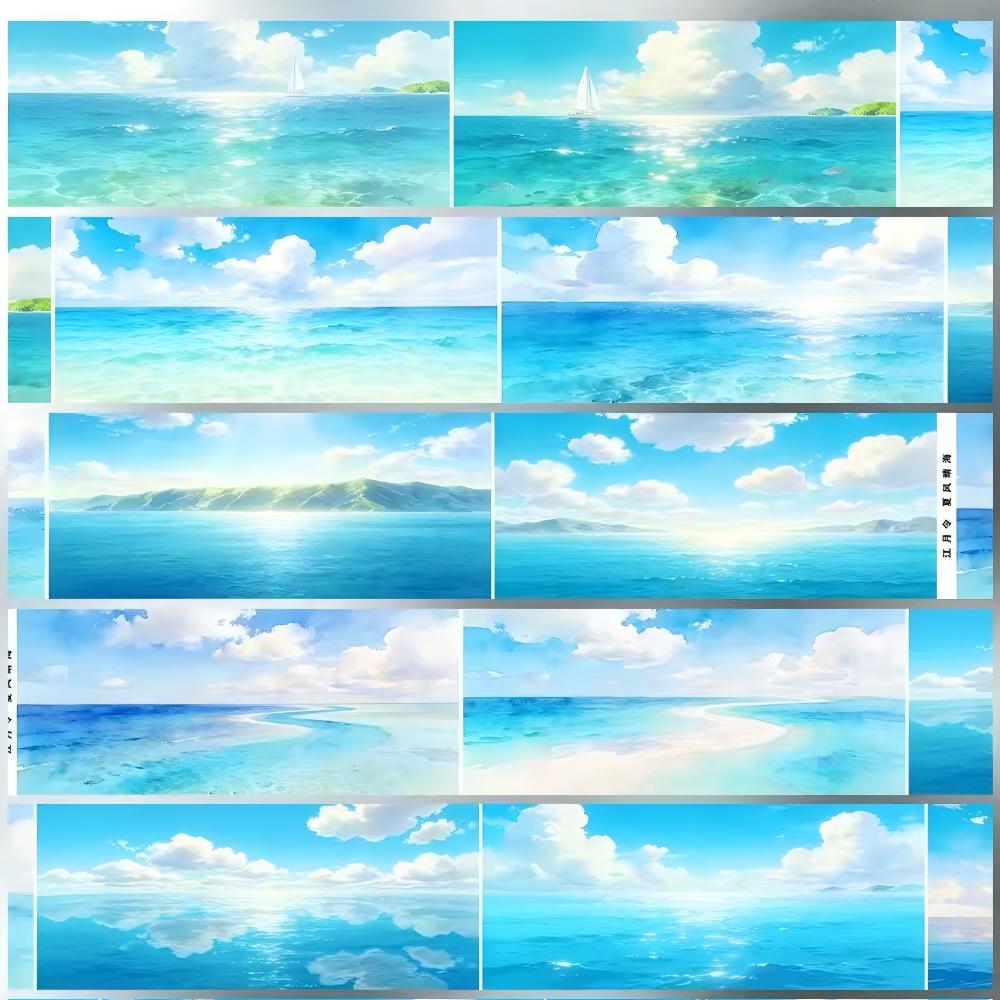 Summer Ocean PET Tape (6.5 x 182 cm) 1 loop