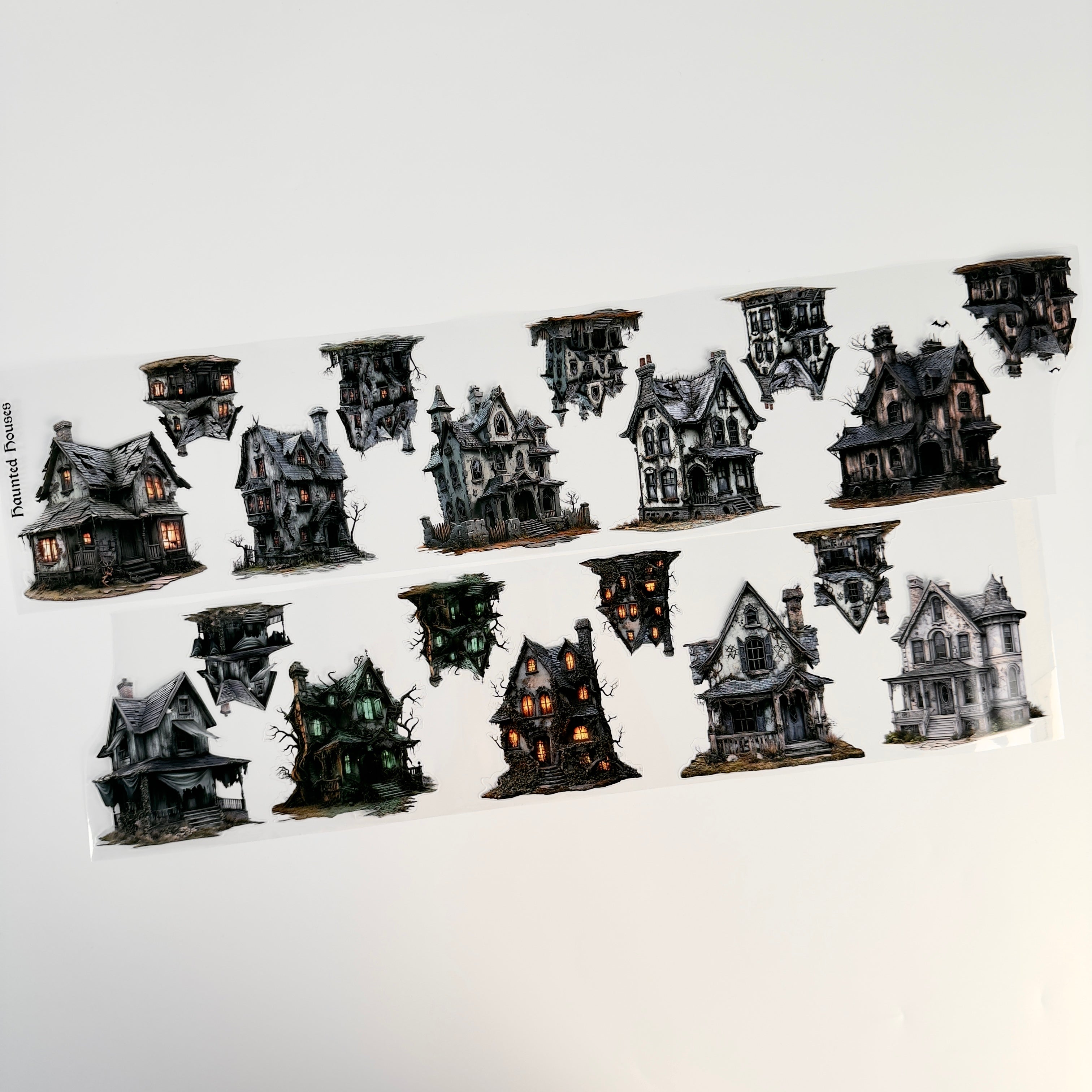 Haunted Houses Pre cut PET Tape (12cm x 2m)