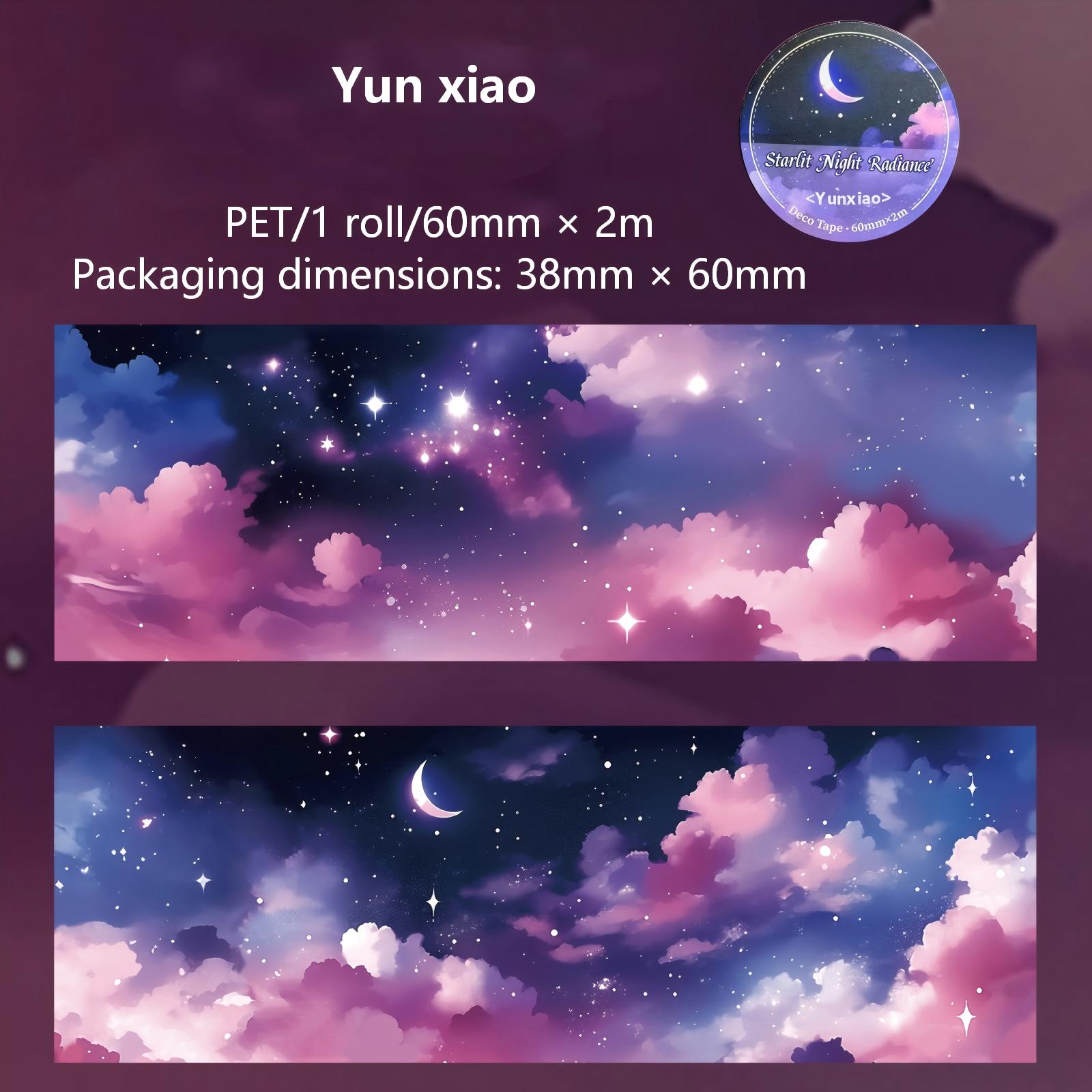 260122 Starlit Night Radiance PET Tape -6cm*2m