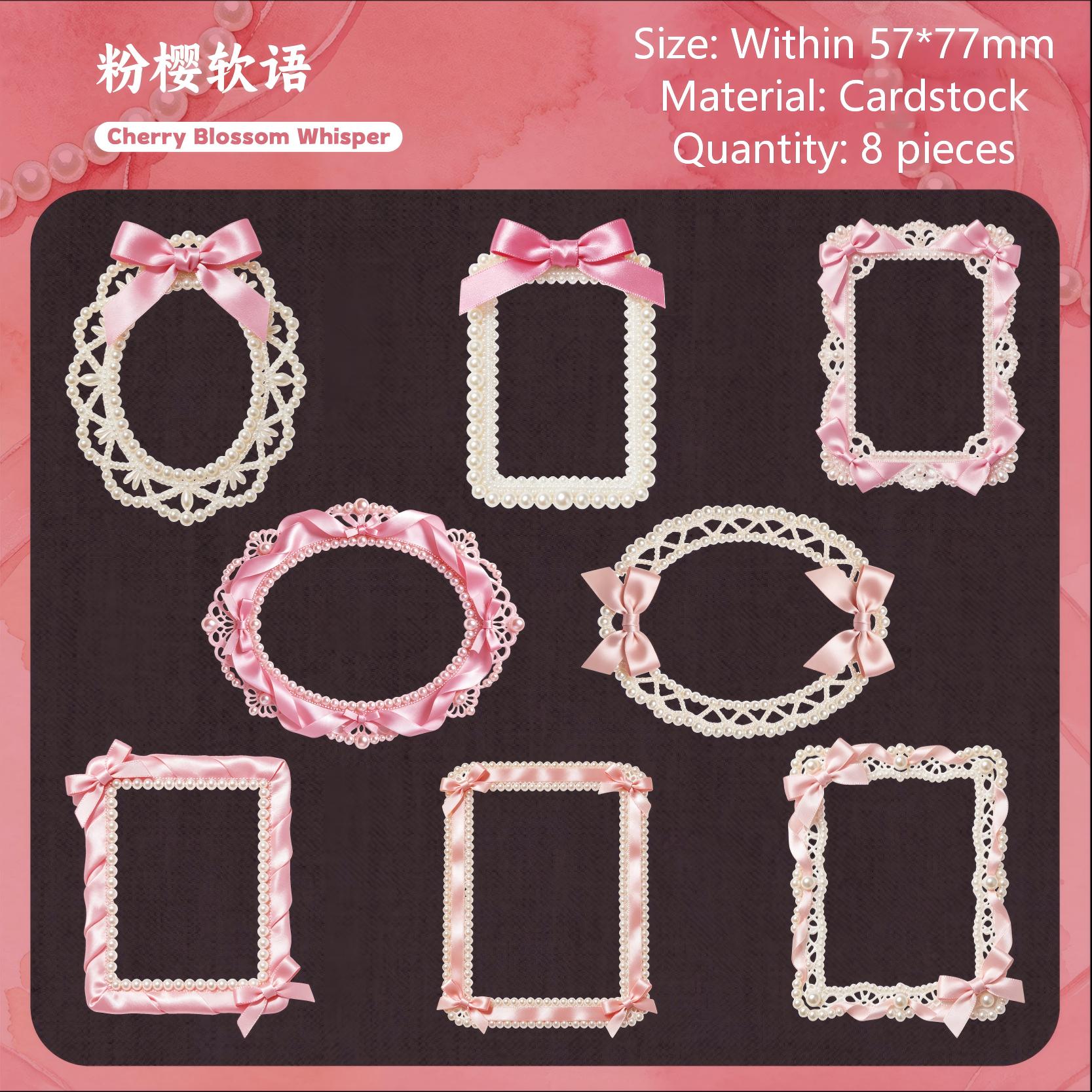 Ribbon Dreams Frame Cardstock Stickers -8Pcs each pack