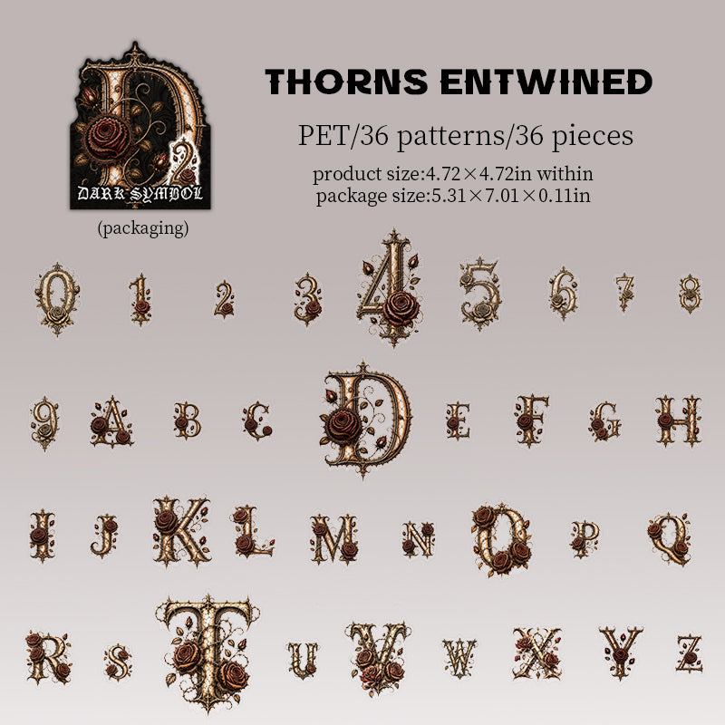 Dark Symbols Alphabet sticker – view 7