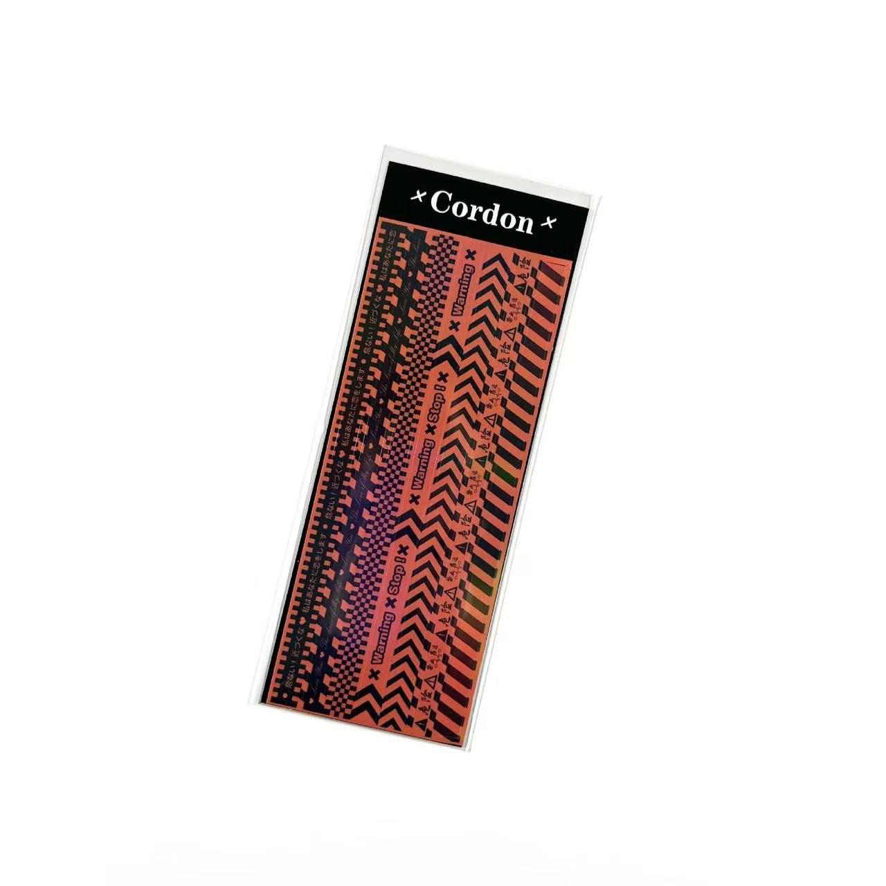 Caution tape Art Paper sticker -1pcs each pack