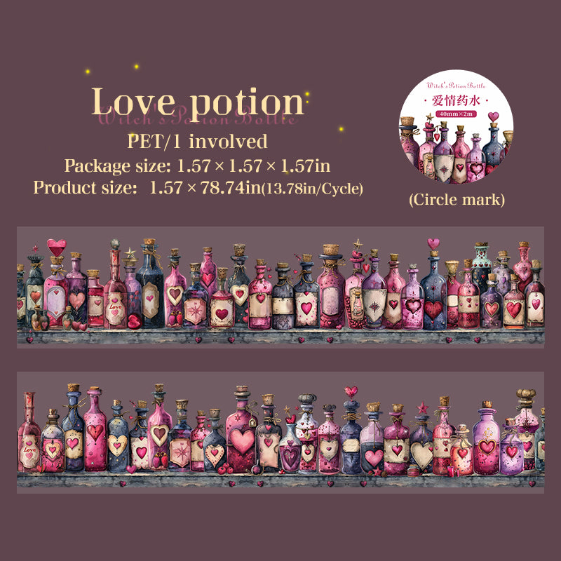 0529 Witch's potion bottle PET tape -4CM*2M
