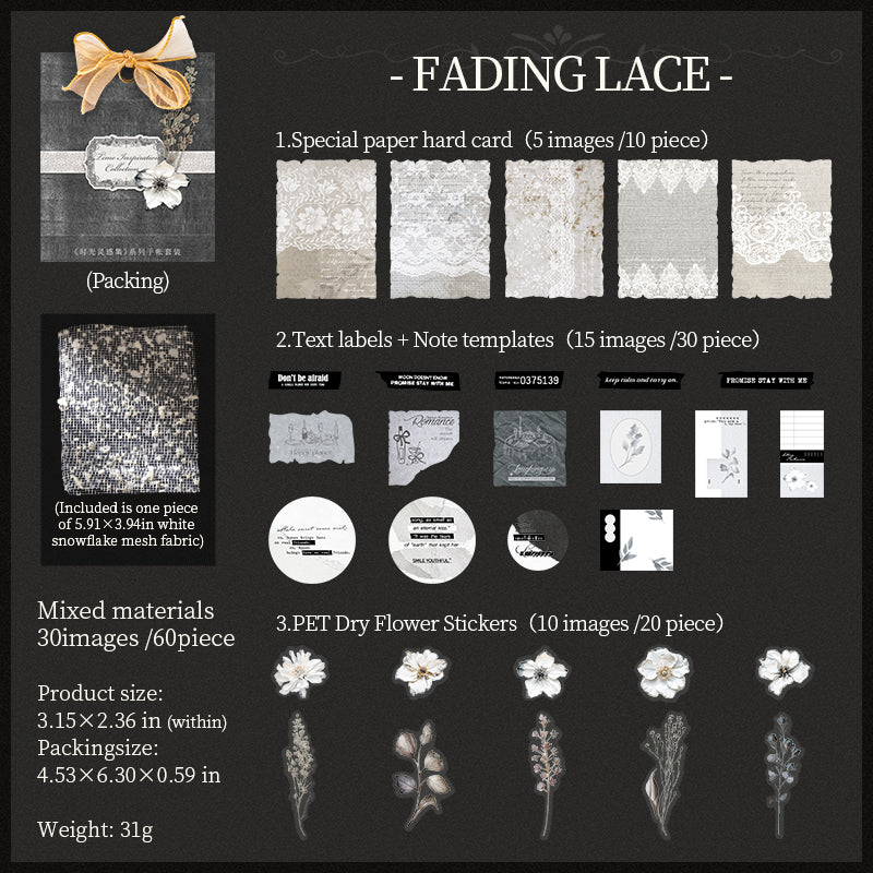 Time inspiration collection Mixed pack -60Pcs each pack