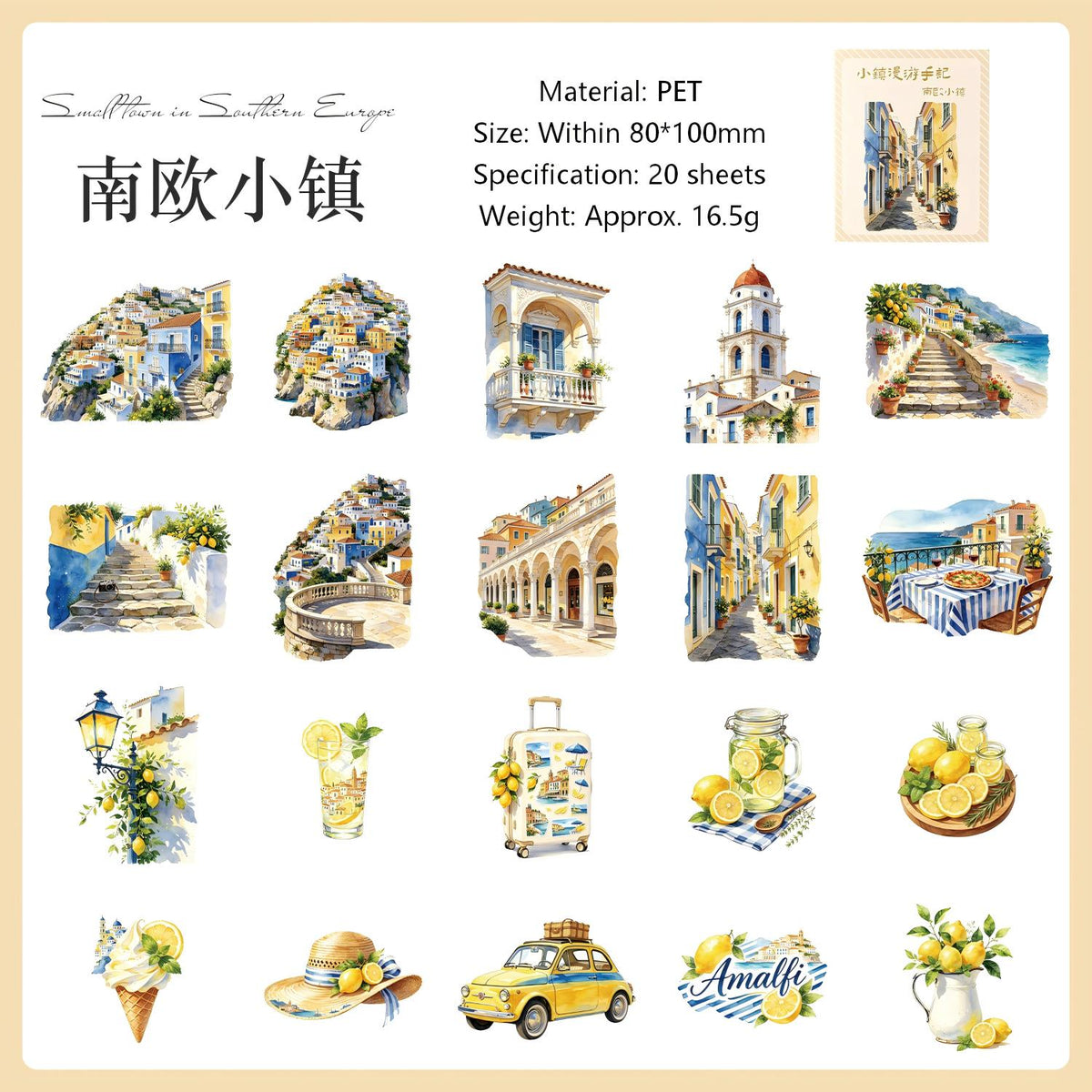 Small Town Travel Notes sticker – view 7