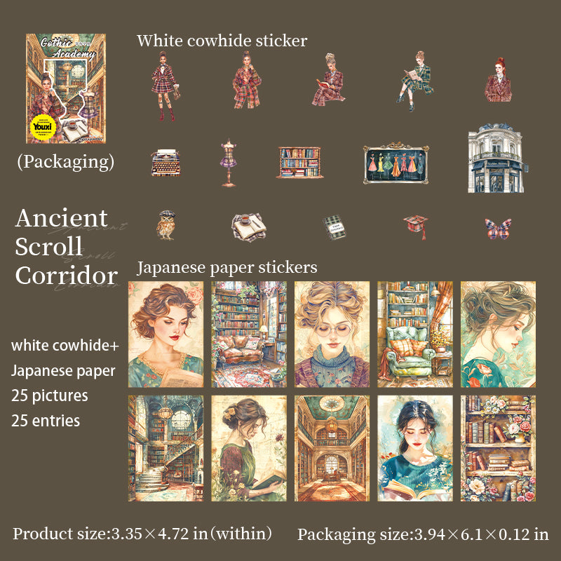 Gothic Academy Solid & Washi Mixed pack -25Pcs each pack