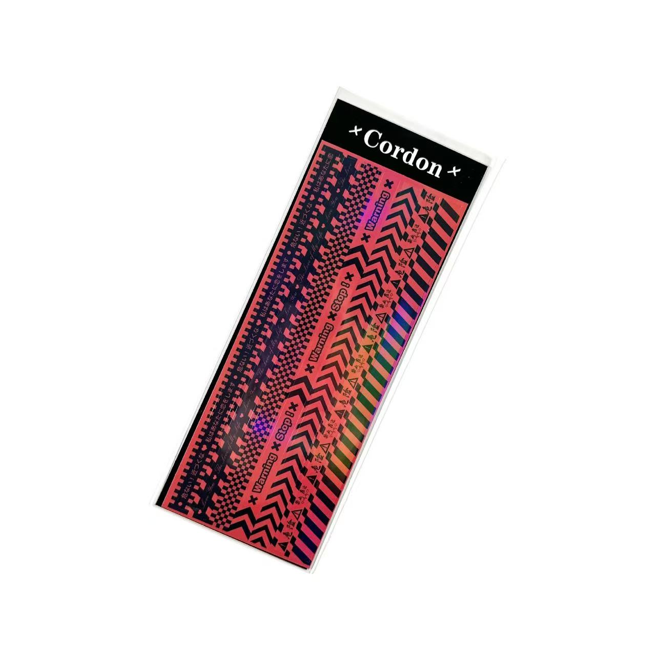 Caution tape Art Paper sticker -1pcs each pack