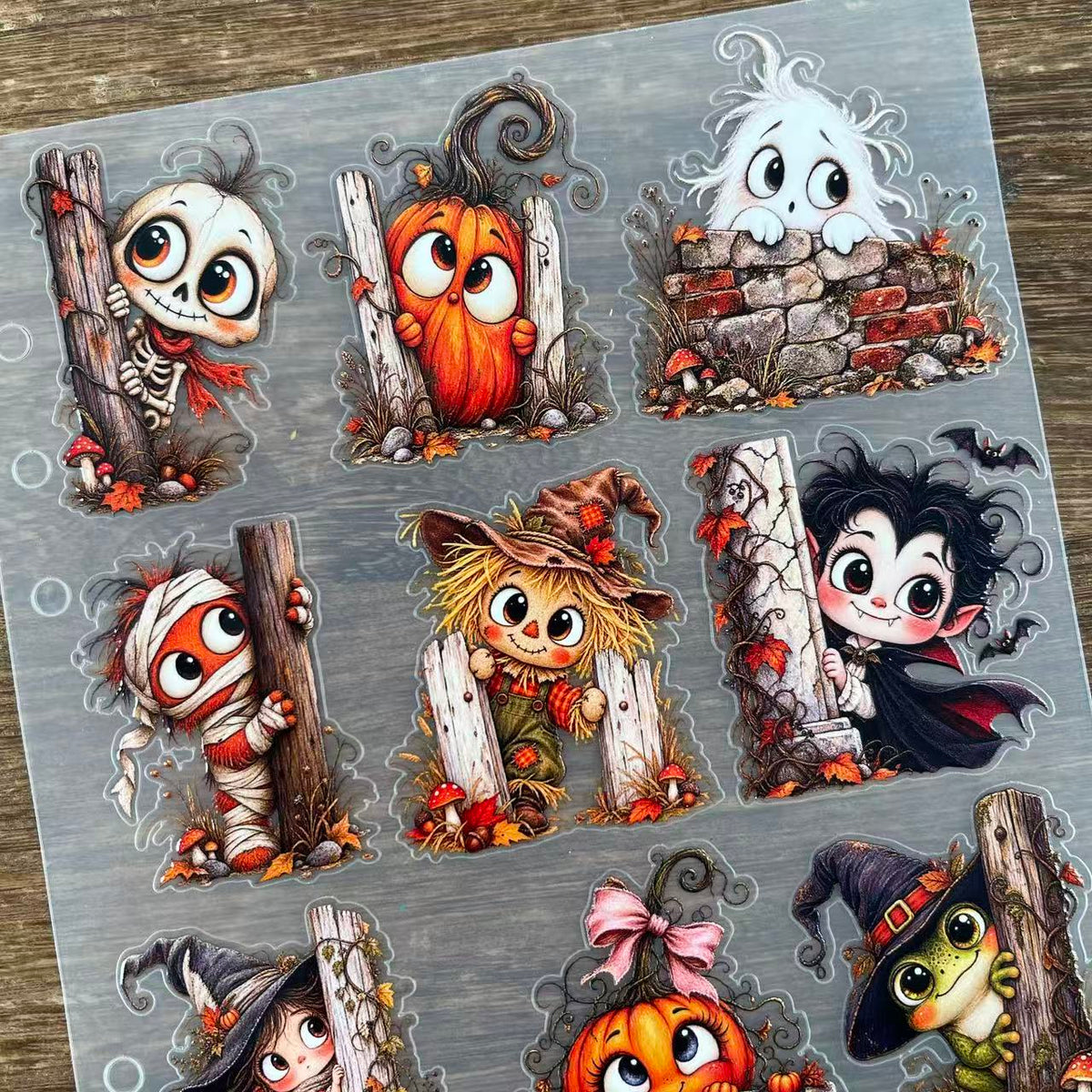 3D Cute Halloween PET Sticker 1 Pcs