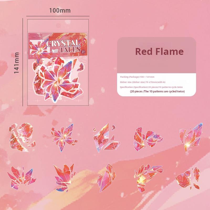 Broken crystal PET sticker -20Pcs each pack