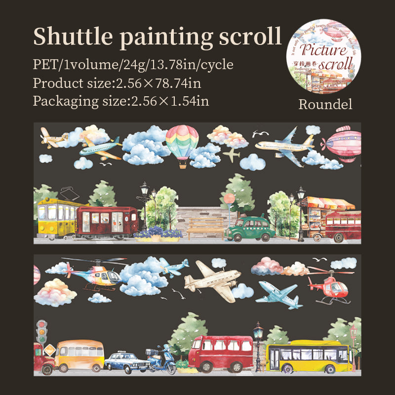 0313 Parallel Landscapes Series PET tape -6.5cm*2m