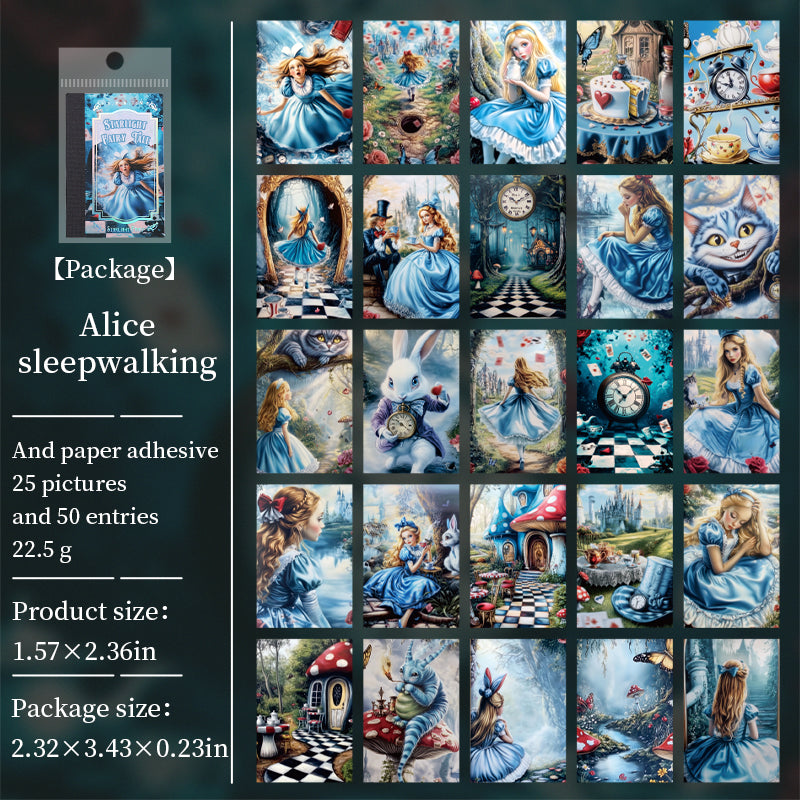 0422 Starlight fairy tale Series Sticker -50Pcs each pack