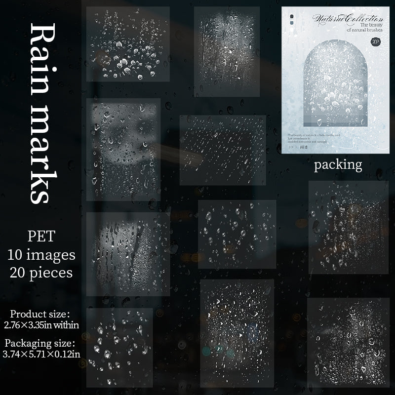 Natural collection PET Sticker -20Pcs each pack