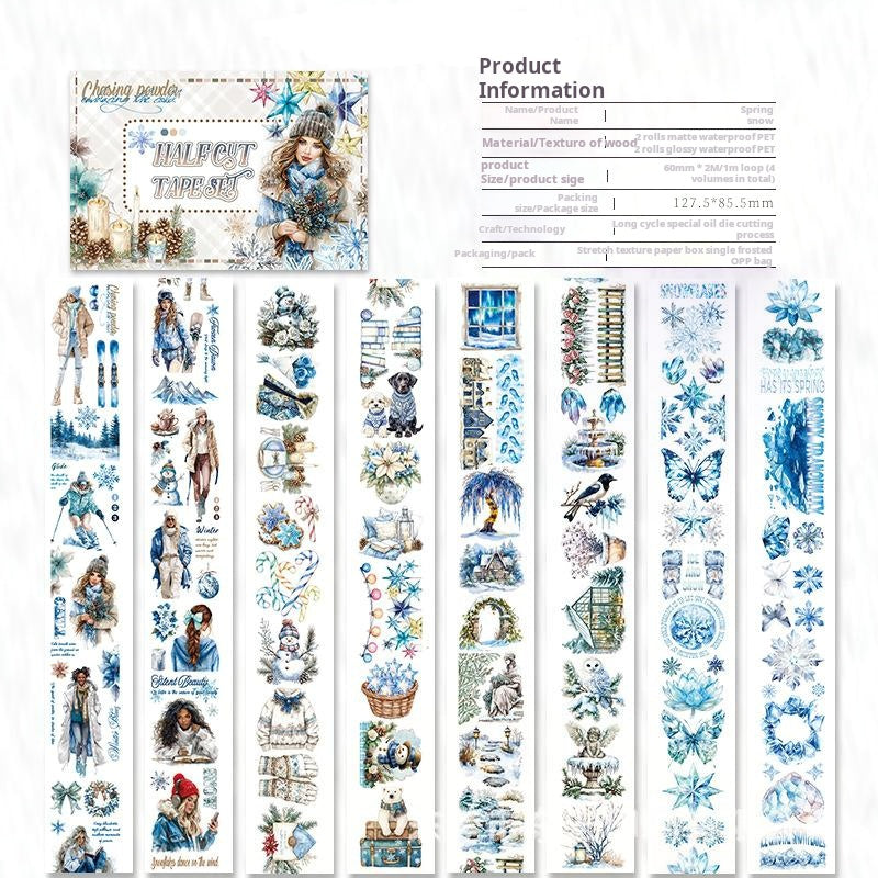 T-135- Spring Snow Tape Set *pre-cut