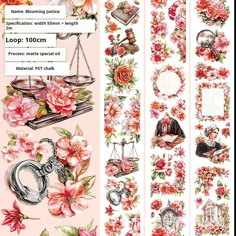 T-150- Blooming justice PET tape -5.5cm*2m