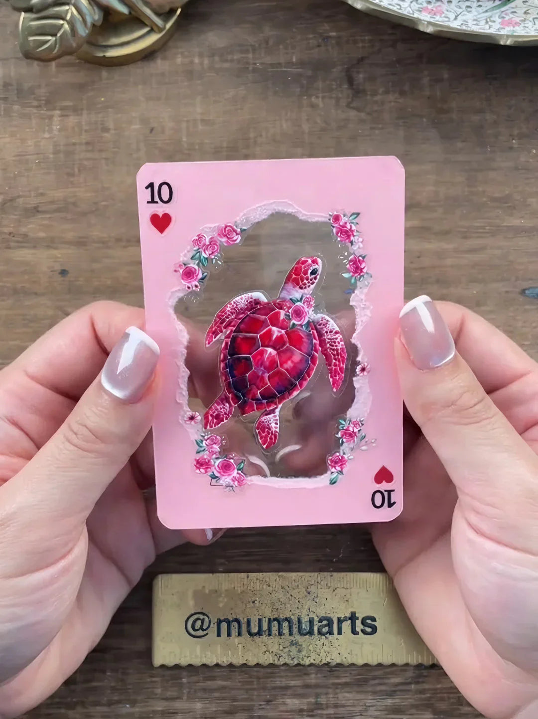 Pink turtle 💗 ATC cards