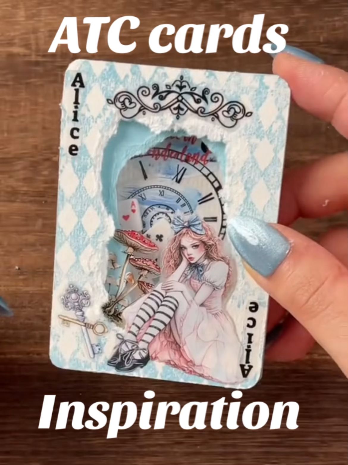 Alice 3D ATC cards