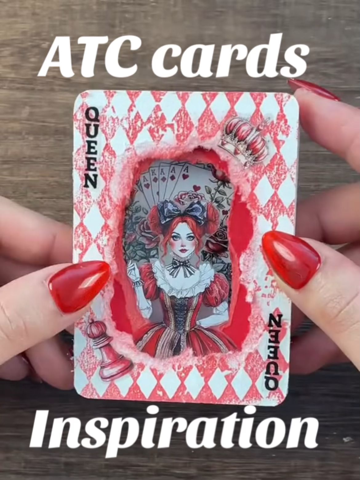 Queen 3D ATC cards
