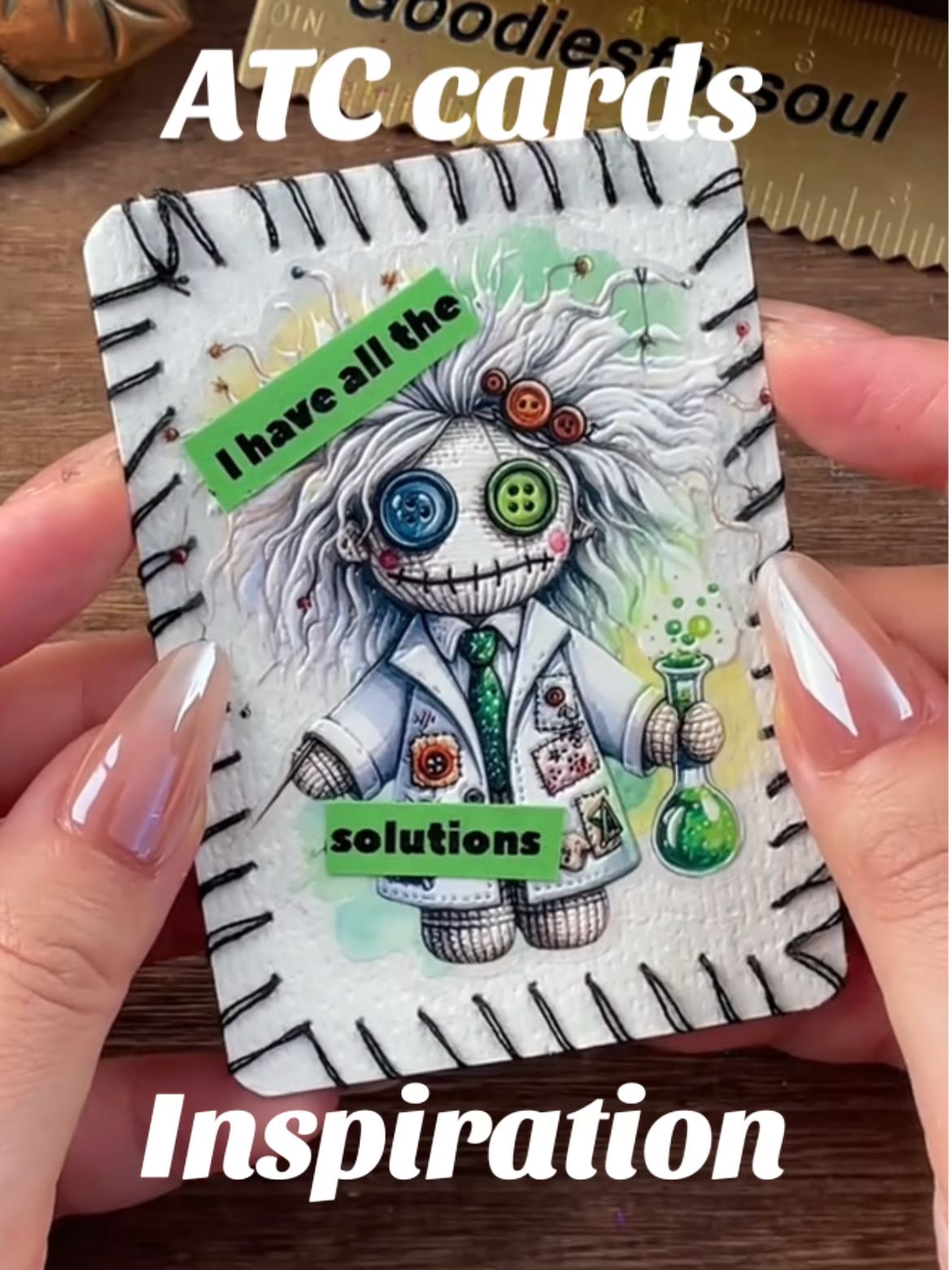 Dr. Emmett Brown doll ATC cards