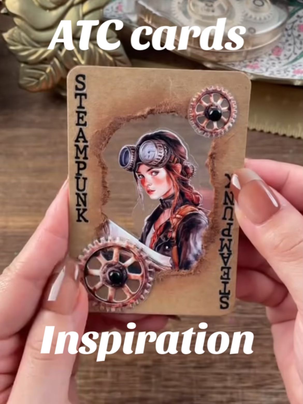 Steampunk ATC cards