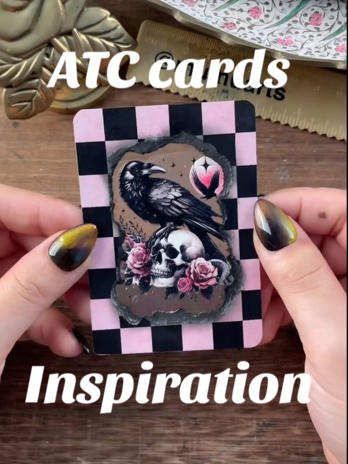 Romantic Dark ATC cards