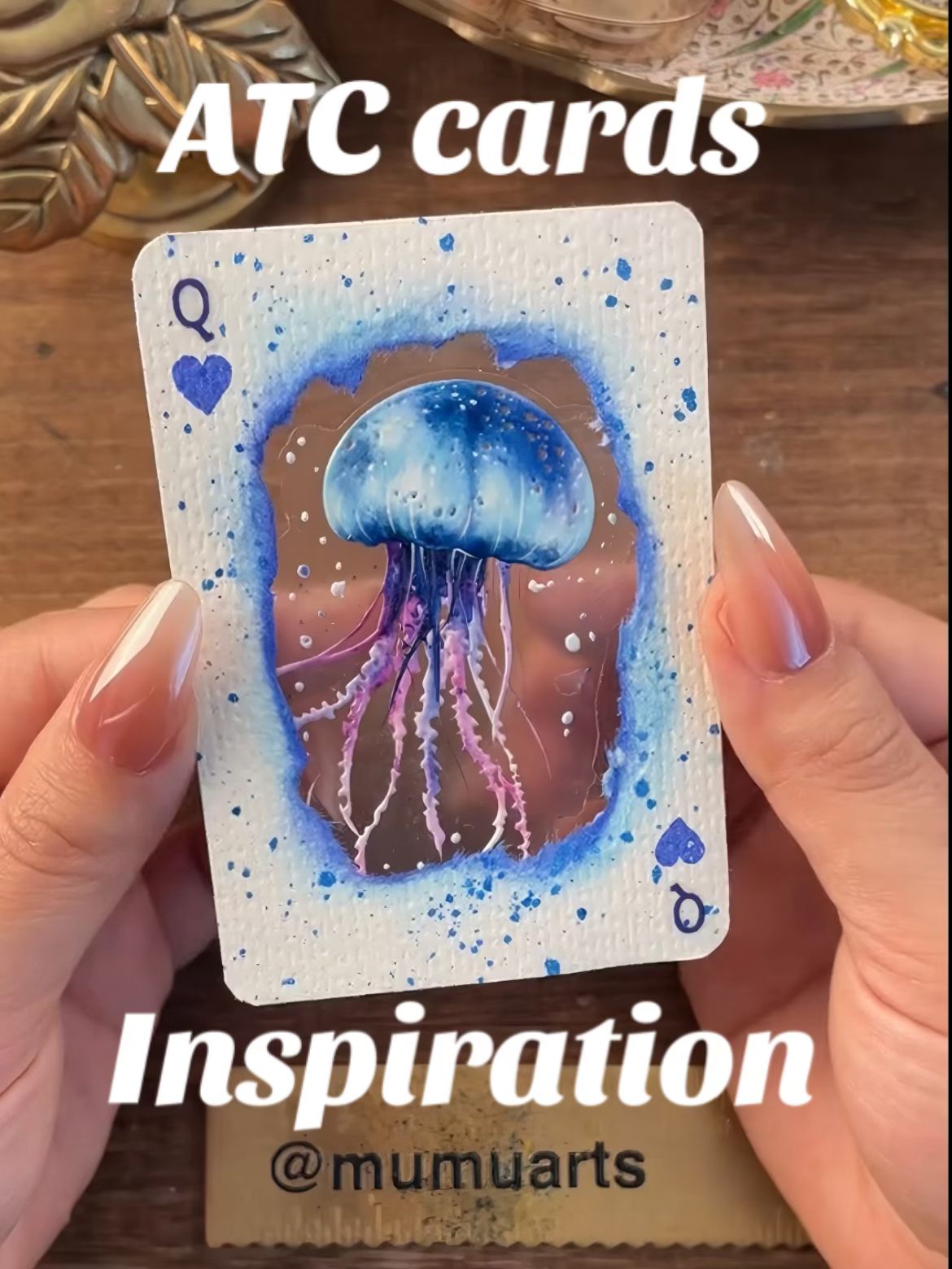 Jellyfish Queen ATC cards