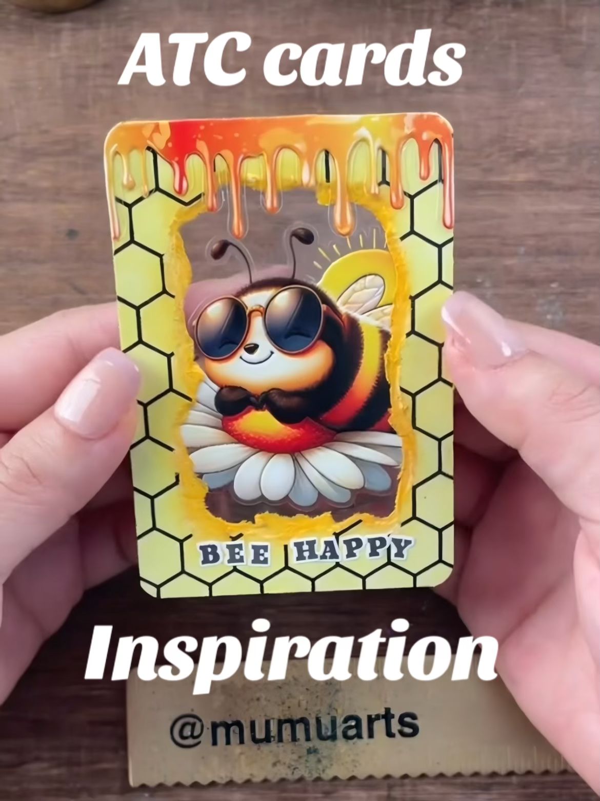 Bee happy ATC cards