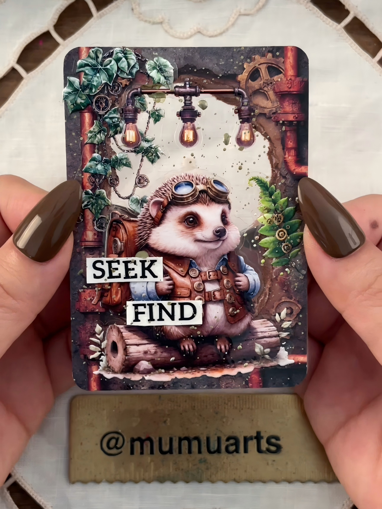 Steampunk ATC card ⚙️