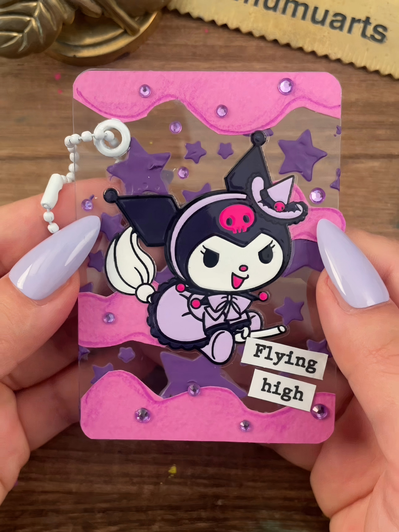 Kuromi bookmark x ATC cards 💜