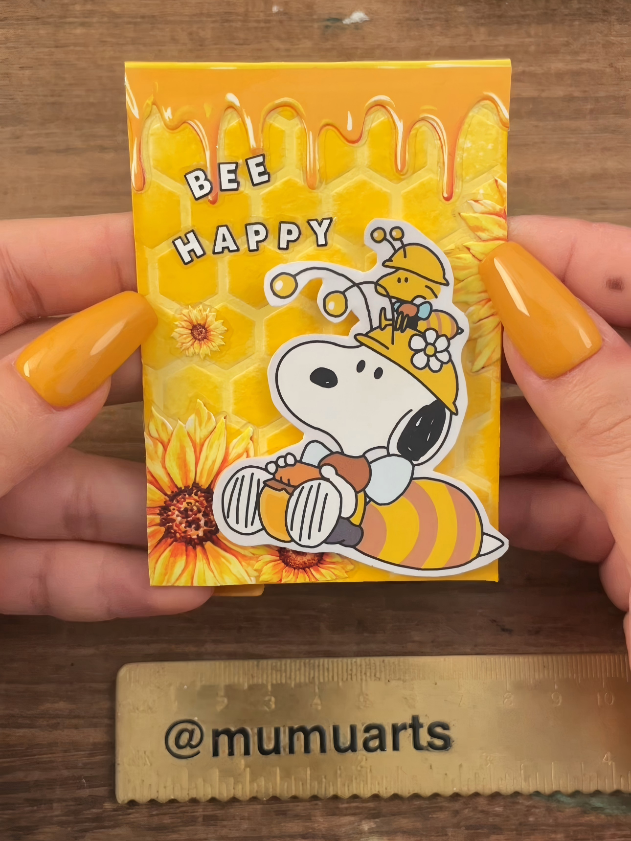 Bee Happy ATC card ☺️🐝
