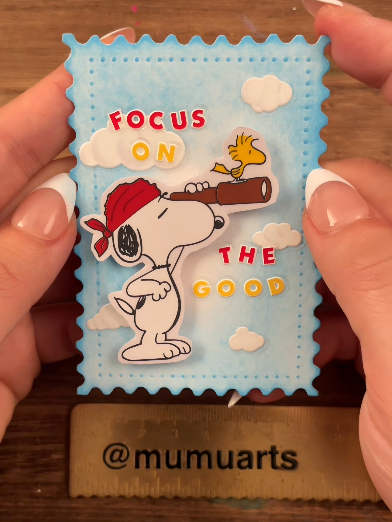 Snoopy ATC stamp ☁️ATC
