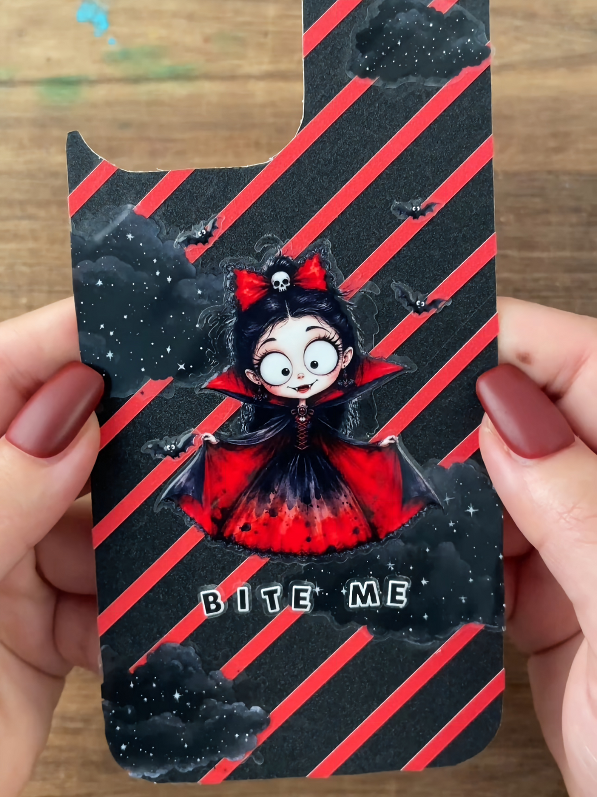 DIY Vampire-Themed Phone Case