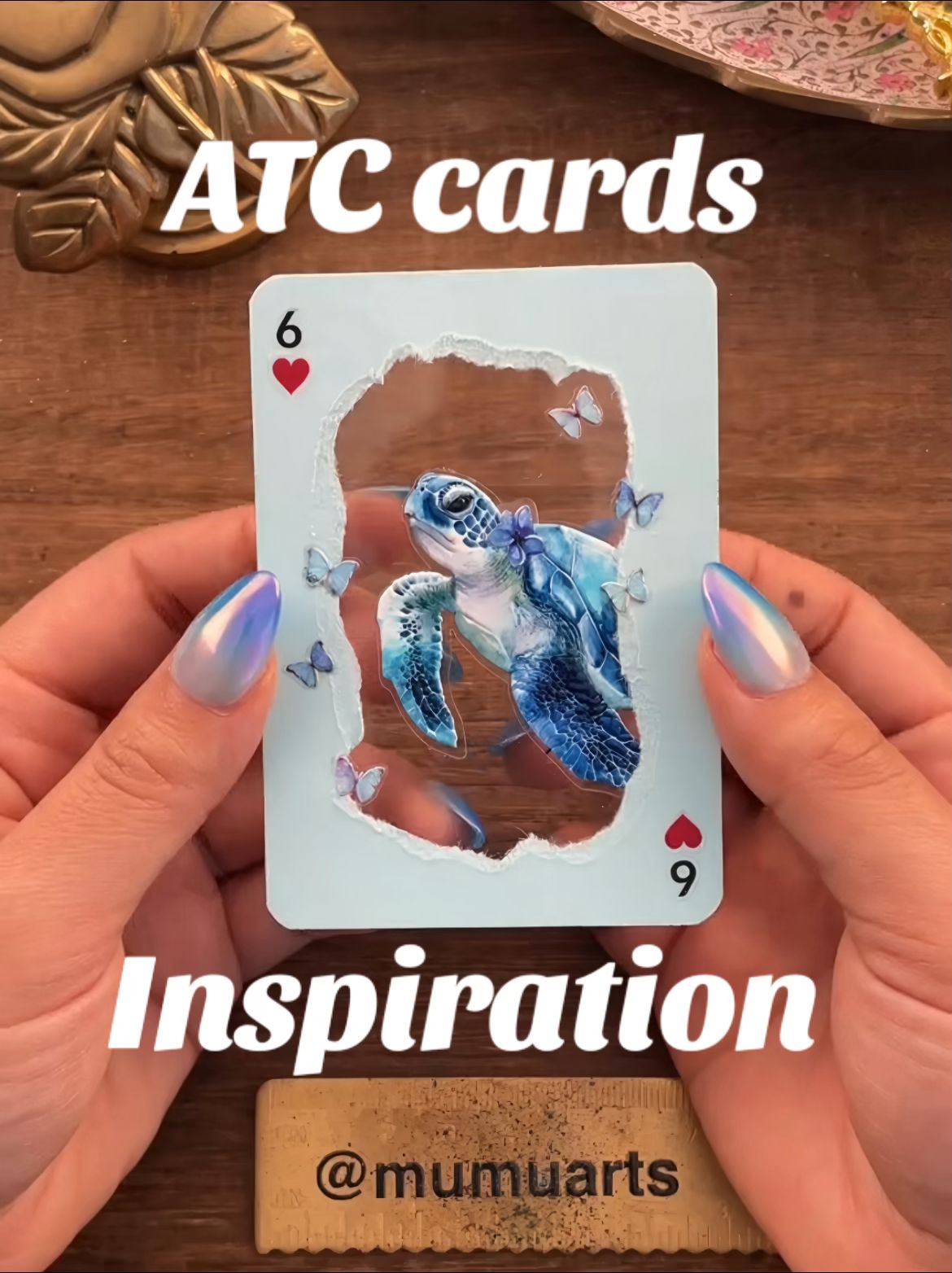 Blue turtle 💙 ATC cards