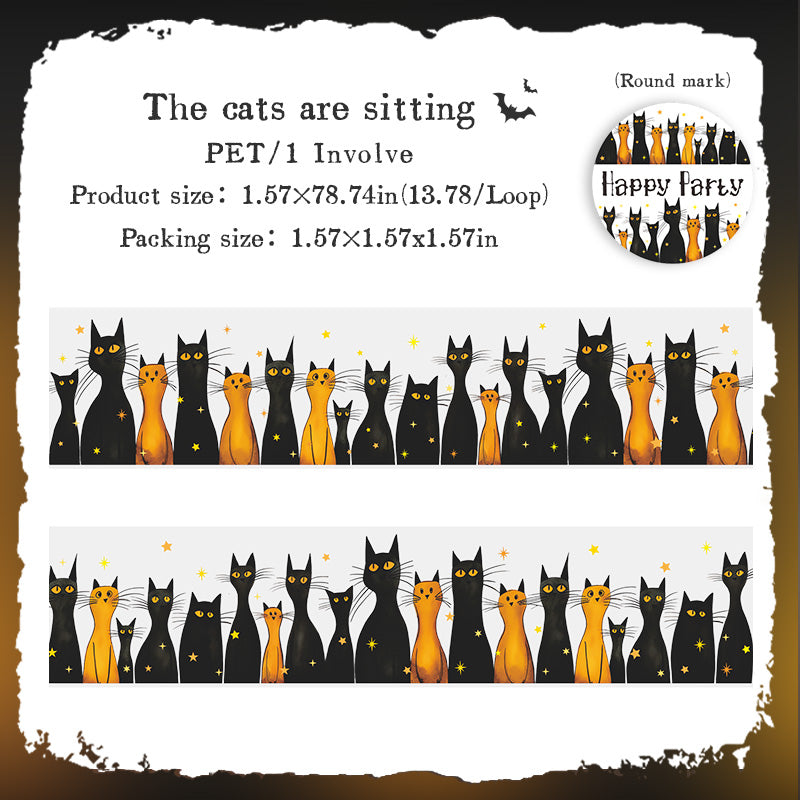 0820 Halloween party PET tape -4cm*2m