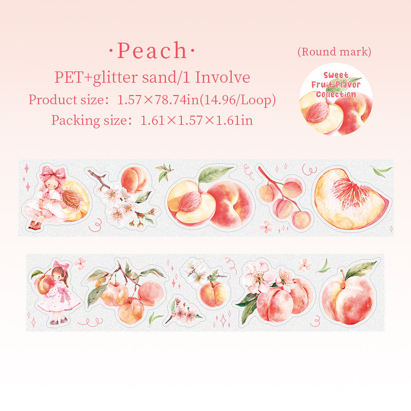0716 Fruit PET tape *pre-cut -4CM*2M