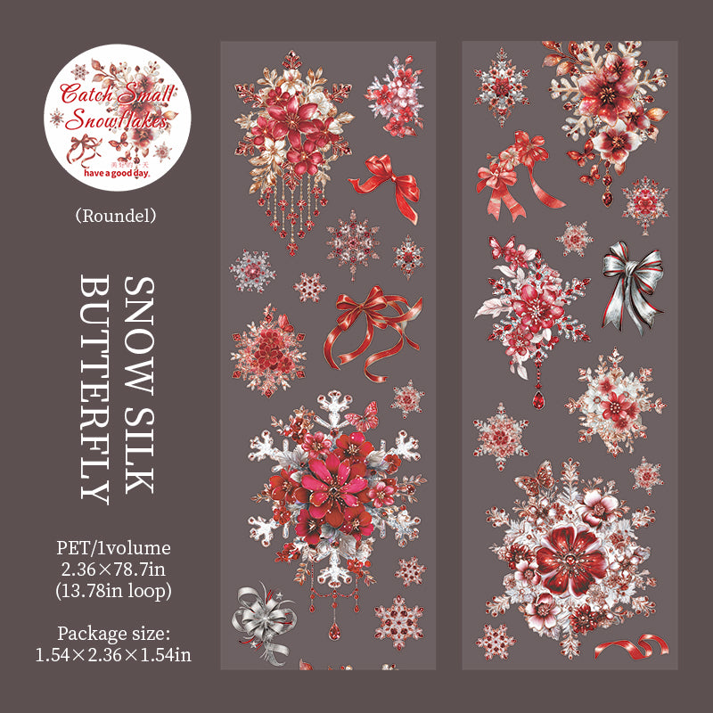 1101 Snowflakes PET tape -6cm*2m