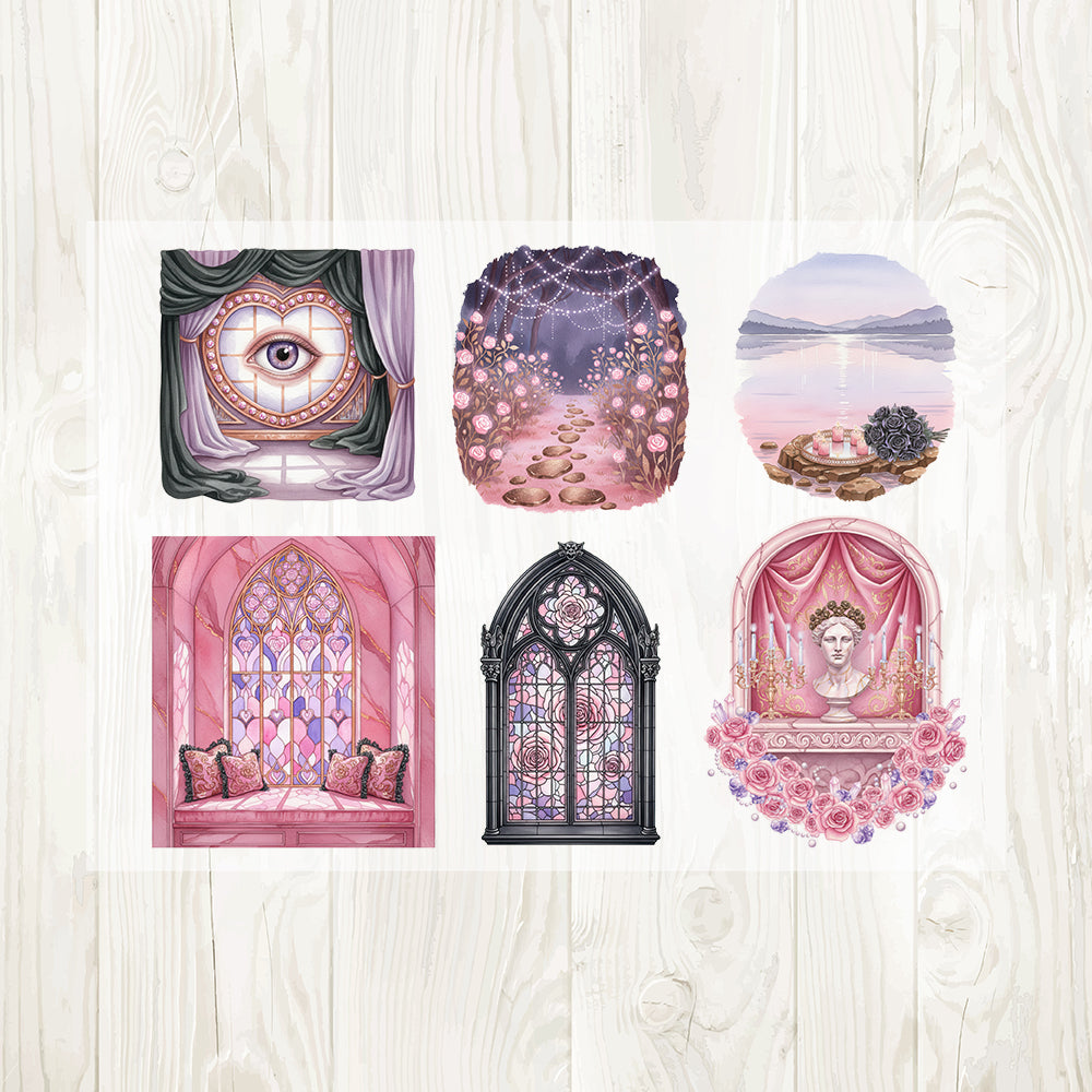 A4 The love Witch matte PET pre-cut large sticker 1 pack 3 sheets