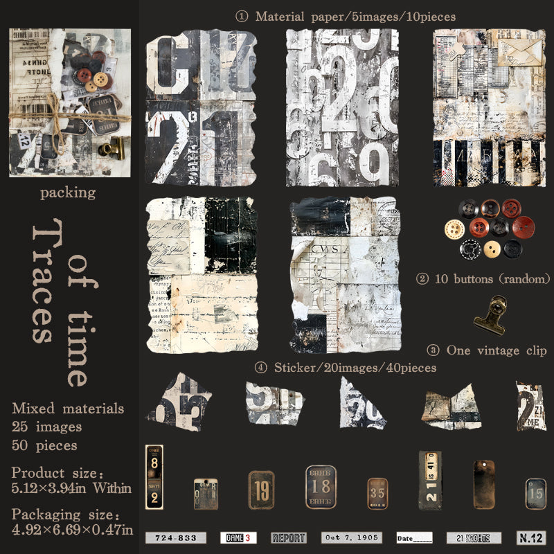 0602 My junk journals Mixed pack -50Pcs each pack