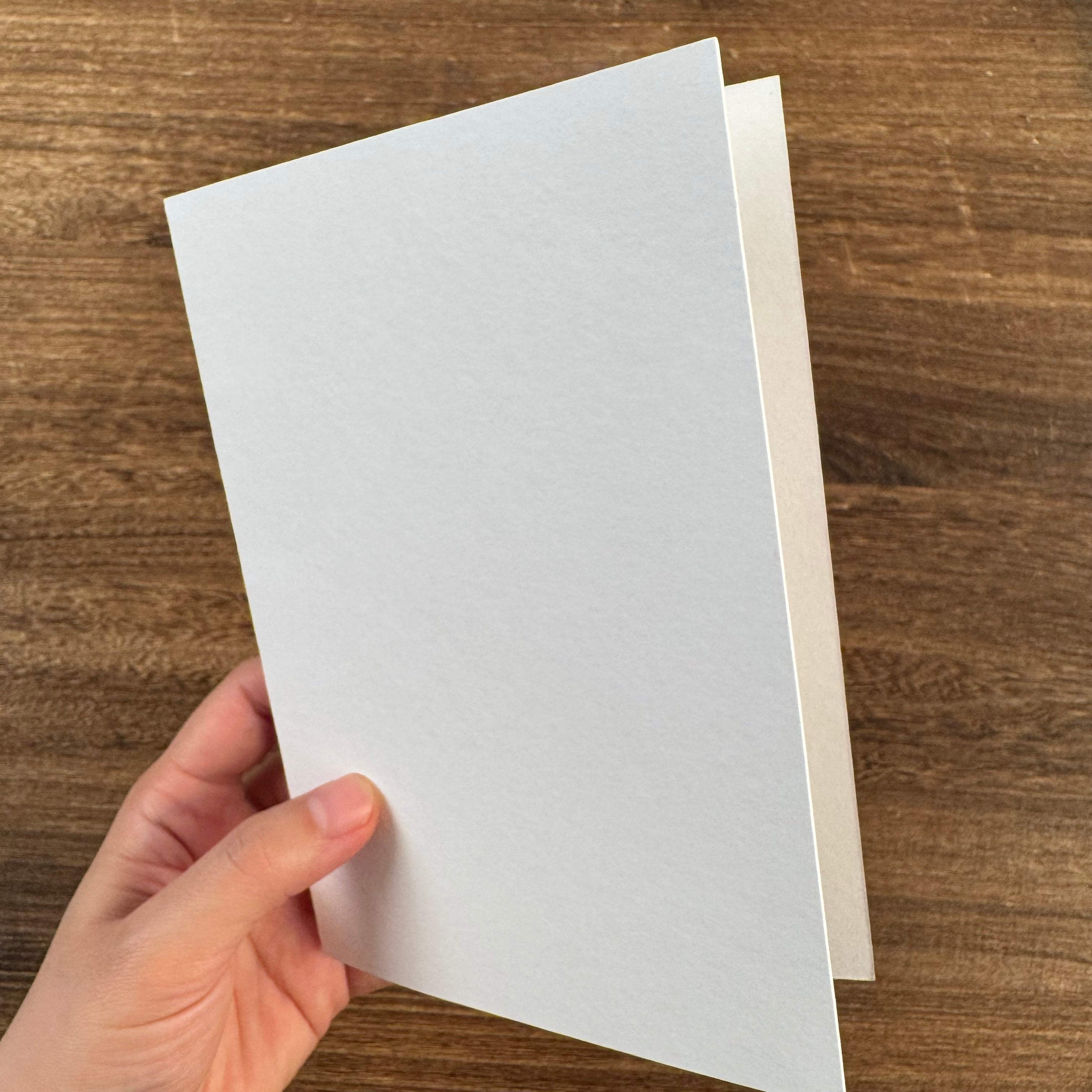[PRE-ORDER] Premium 400gsm Cotton Cardstock Bases with Envelopes for DIY Cardmaking, 5x7 Inches (Pack of 5)