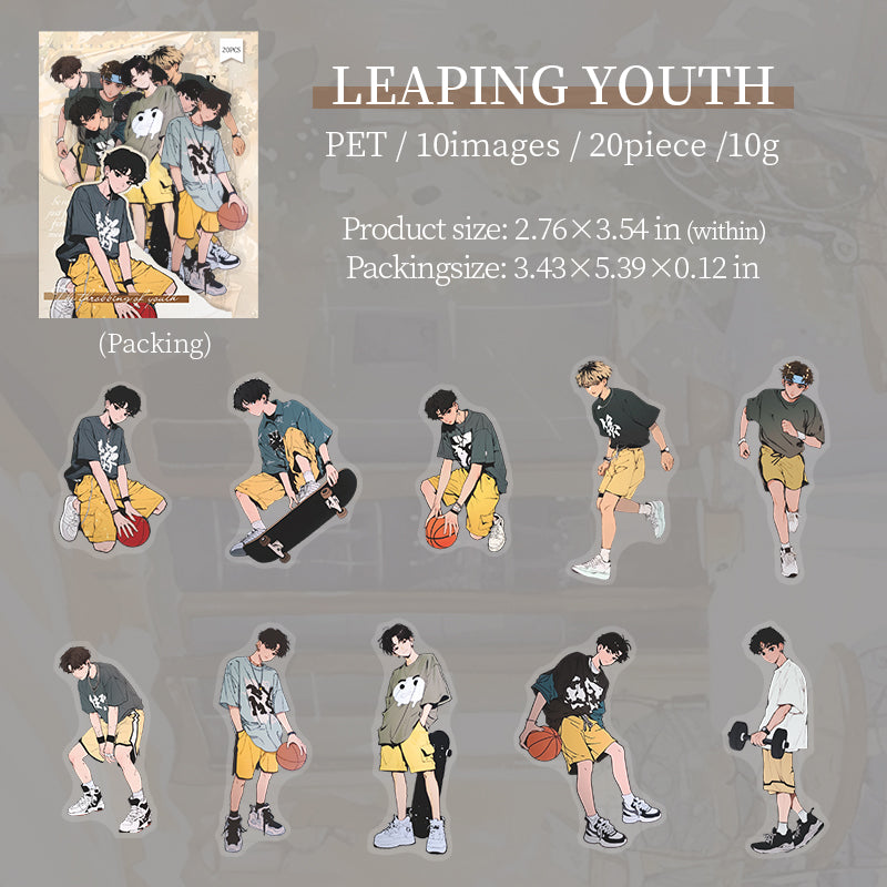 0705 Boys PET sticker -20Pcs each pack
