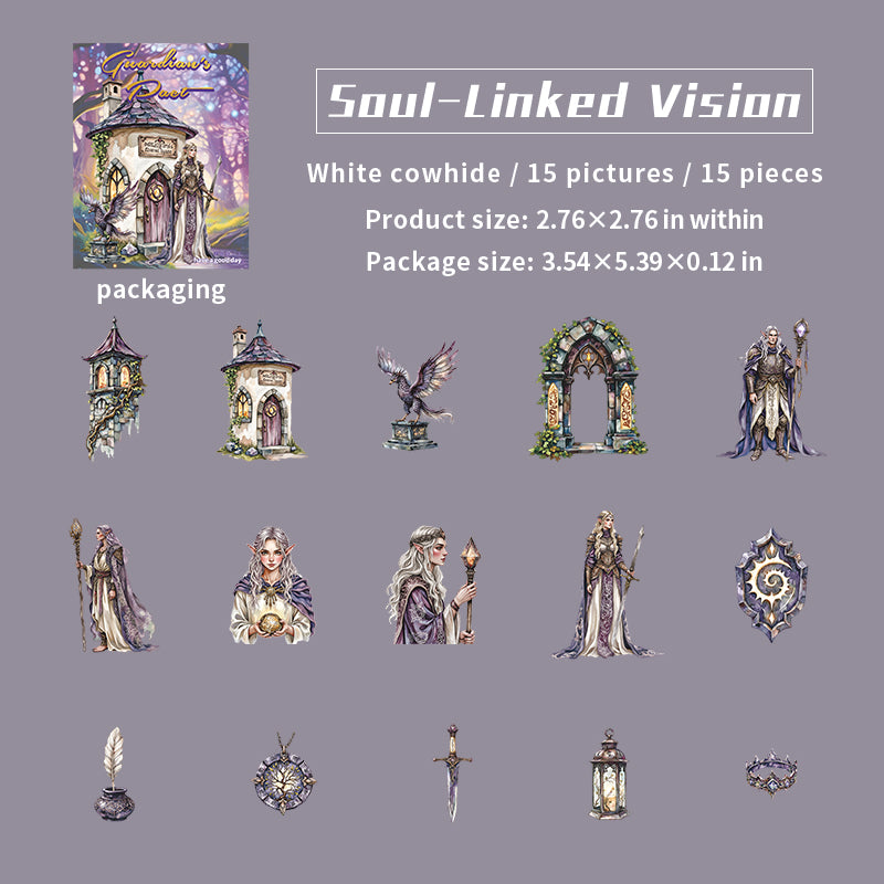 1204 Guardian's Pact Solid sticker -15Pcs each pack