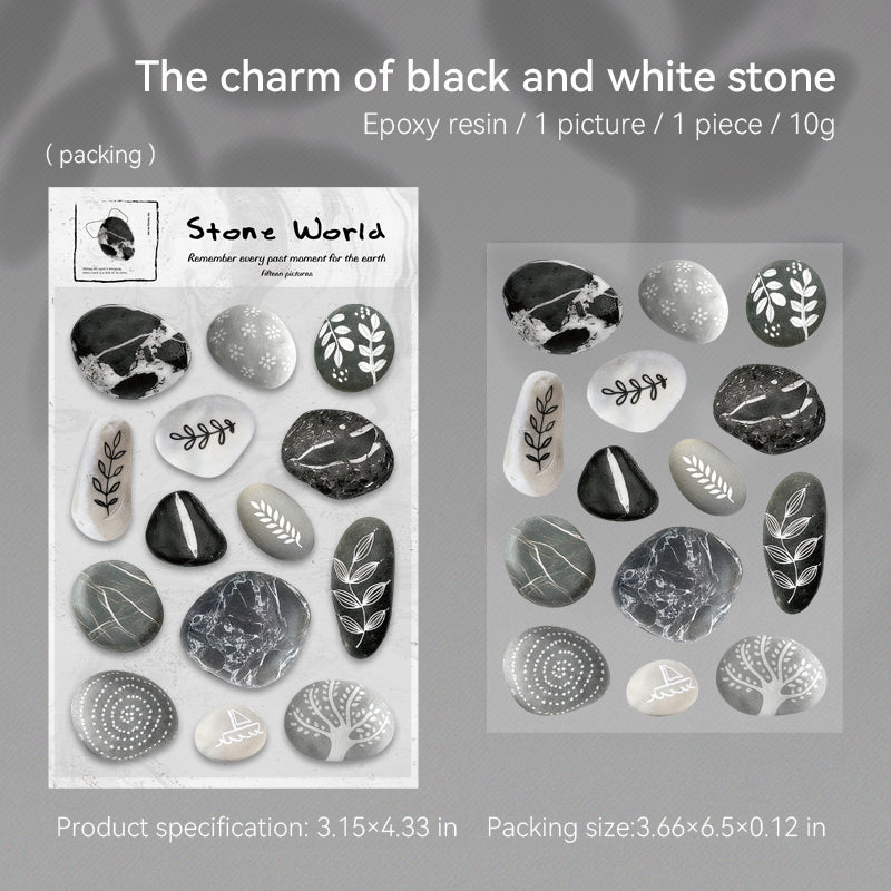 1220 Stone epoxy sticker -1Pcs each pack