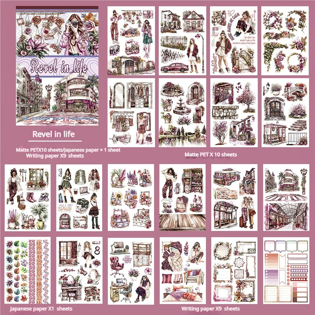 S-572- Revel in life Sticker Book -20Pcs each pack