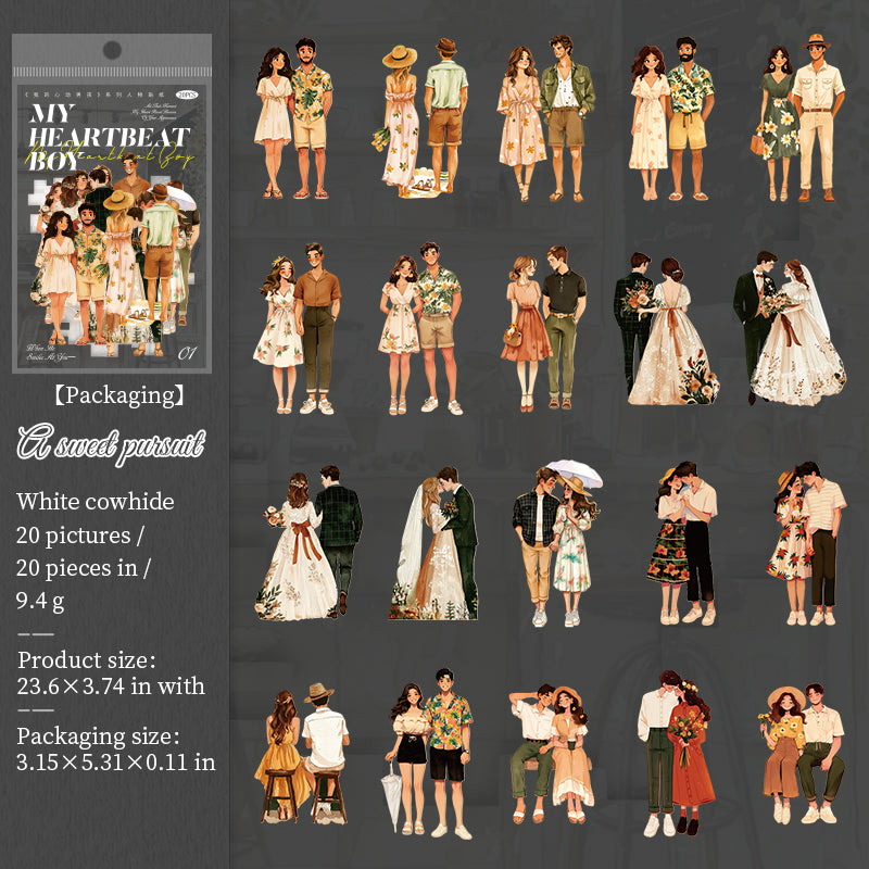 0803 Boys Solid Sticker -20Pcs each pack
