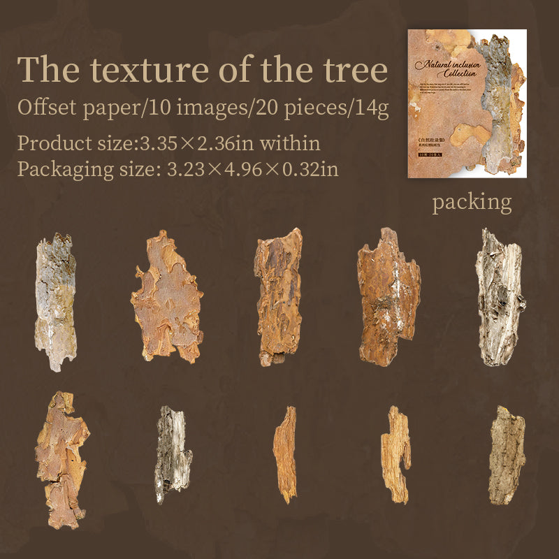 1129 Nature collection sticker -20Pcs each pack