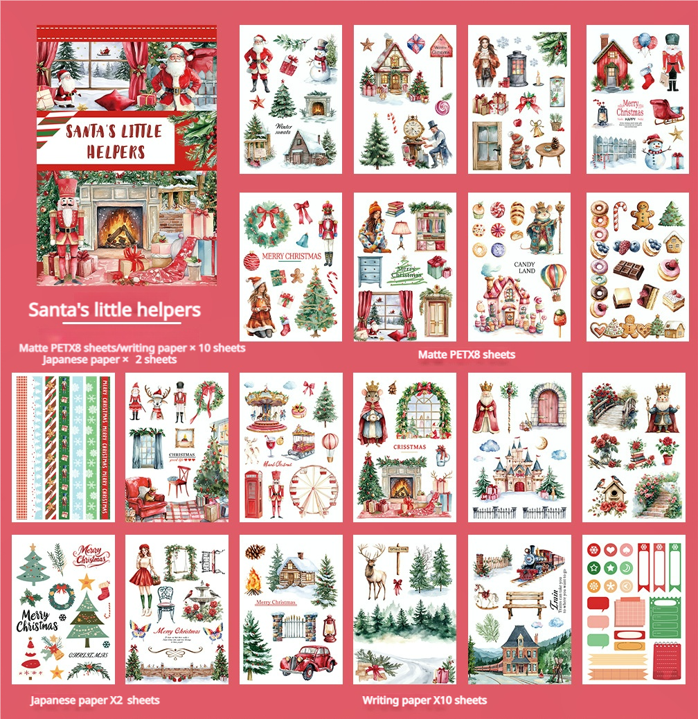 S-579- Santa's little helpers Sticker Book -20Pcs each pack