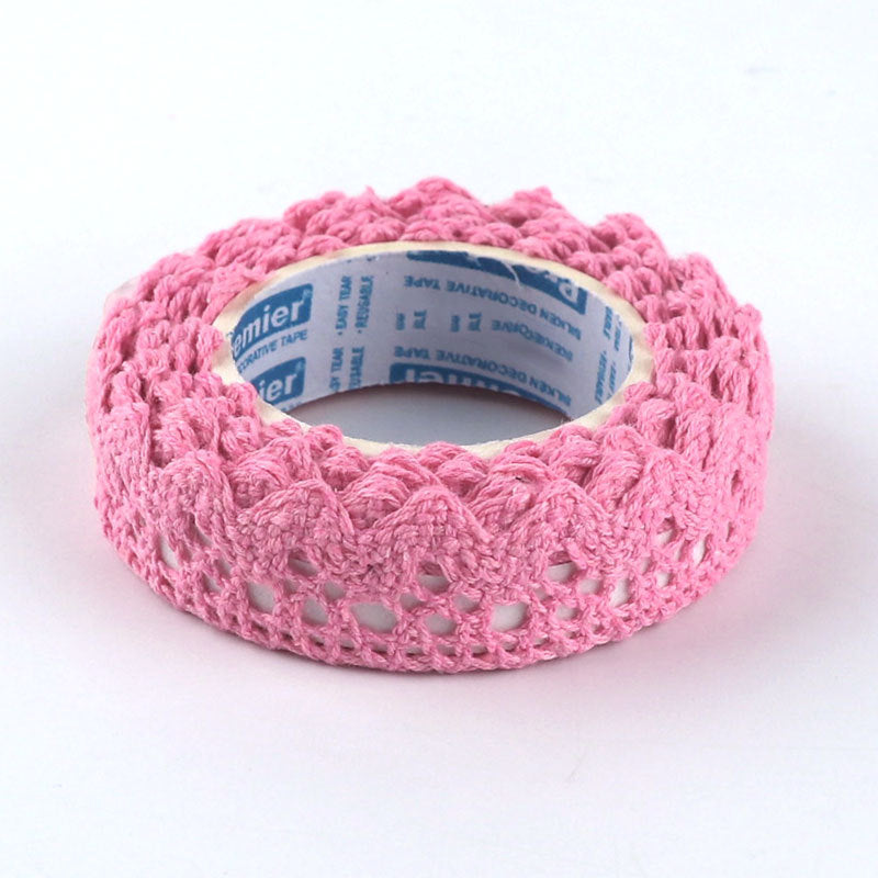 0522 Lace fabric tape (Pink) 1.5cm*2m
