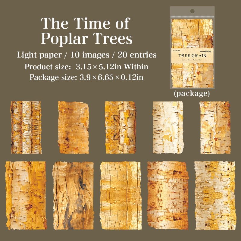 1210 Tree grain Paper -20Pcs each pack